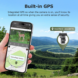 3PCS PIR 4G Invisible Hunting Camera  Full Color 940nm With GPS 3MP With Solar Panel