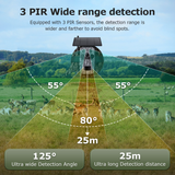 3PCS PIR 4G Invisible Hunting Camera  Full Color 940nm With GPS 3MP With Solar Panel