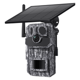 3PCS PIR 4G Invisible Hunting Camera  Full Color 940nm With GPS 3MP With Solar Panel